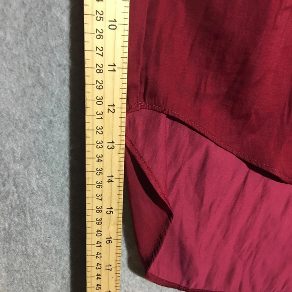 Womens Eesome Blouse Cuffed Sleeves Work Office Career V Neck Holiday High Low - Picture 6 of 6